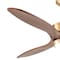 Vaxcel Curtiss Satin Brass Mid-Century Modern MCM Wood Propeller Ceiling Fan with LED Light Kit and Remote F0097 - alternate 9